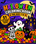 Halloween Coloring Book — Ages 7–12