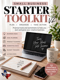 Small Business Starter Toolkit | Printable Business Planner & Worksheets